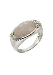 ZEEme Gemstones Ring 925/- Sterling Silber Rosenquarz