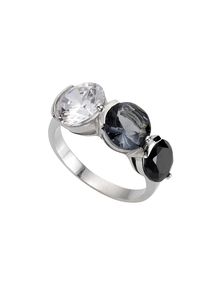 ZEEme Silber Ring 925 Sterling Silber Zirkonia mehrfarbig