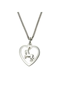 ZEEme for Kids Halskette Silber 925 Motiv Herz und Pferd