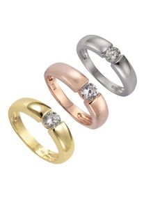 ZEEme Silber Ring Silber 925 mit Zirkonia weiß