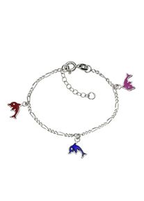 ZEEme for Kids Armband 925 Sterling Silber Delfine