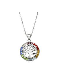 ZEEme Silber Halskette Silber 925 rhodiniert mit Lebensbaum-Motiv