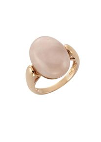 ZEEme Gemstones Ring Silber 925 mit echtem Rosenquarz