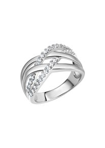 ZEEme Silber Ring Silber 925 rhodiniert mit Zirkonia weiß