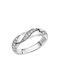 ZEEme Silber Ring Silber 925 rhodiniert mit Zirkonia weiß