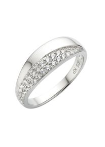 ZEEme Silber Ring Silber 925 rhodiniert mit Zirkonia weiß