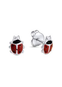 ZEEme for Kids Ohrringe 925 Sterling Silber Marienkäfer