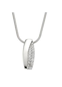 ZEEme Silber Halskette Silber 925 rhodiniert mit Zirkonia weiß