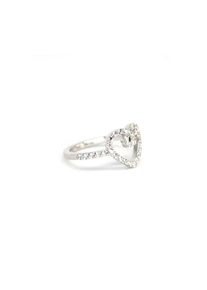 LEIS Ring 925 Sterling Silber rhodiniert Glänzend Zirkonia weiß
