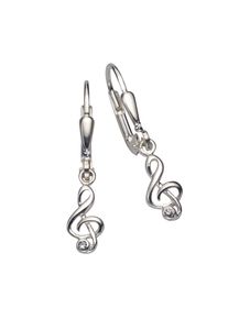 ZEEme Silber Ohrringe Silber 925 mit Notenschlüssel-Motiv