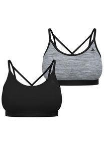 Odlo Seamless Low Sport Bra Sport-BH Women (Gr M |schwarz/grau)