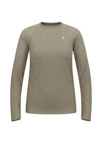 Laufshirt Odlo T-Shirt Crew Neck L/S Essential Seamless Damen (Gr S |beige)