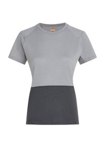 Icebreaker Merino 200 Waffle Elevation S/S Tee Merinoshirt Damen (Gr XL |grau)