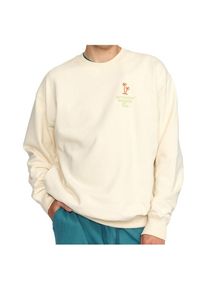 Pullove Revolution Printed Crewneck Boards & Fins Herren (Gr S |weiß)