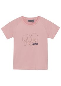 Color Kids Girl T-Shirt with Print S/S Funktionsshirt Kinder (Gr 116 |rosa)