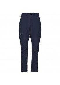 Haglöfs Trekkinghose Haglöfs Lite Standard Zip-Off Pant Damen (Gr 46 - Regular |blau)