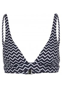 Bikini Top Seafolly Sienna Longline Tri Damen (Gr 6 |blau/grau)