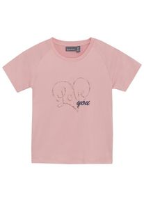 Color Kids Girl T-Shirt with Print S/S Funktionsshirt Kinder (Gr 92 |rosa)