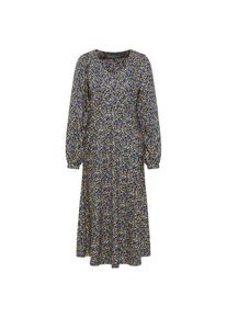 Tranquillo Lockeres Ecovero-Kleid V-Neck Kleid Damen (Gr 38 |grau)