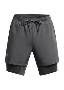 Under Armour Launch 5 2-In-1 Short Laufshorts Herren (Gr L |grau)