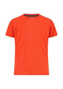 CMP Jacquard T-Shirt Funktionsshirt Kinder Wandern (Gr 128 |rot)