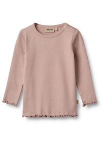 Wheat Rib T-Shirt L/S Ida Longsleeve Kinder Alltag (Gr 80 |braun)