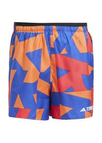 Laufshort adidas terrex Multi Light Shorts AOP Herren (Gr XS - Length: 5'' |blau)