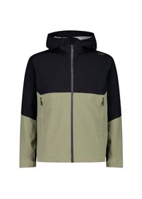 Regenjacke CMP Jacket Fix Hood 2 Layer Herren (Gr 56 |oliv/schwarz |wasserdicht)