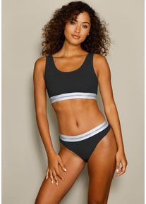 Copenhagen Studios String schwarz Gr. L (40) für Damen. Mit Logobund. Körpernah. Nachhaltig.