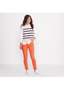 LANDS' END Slim Fit &Ouml;ko Jeans High Waist, Damen,  Orange, Elasthan/Baumwoll-Mischung/Polyester-Mischung, by Lands' End