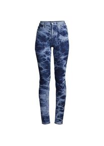 LANDS' END Slim Fit &Ouml;ko Jeans High Waist, Damen,  Blau, Elasthan/Baumwoll-Mischung/Polyester-Mischung, by Lands' End