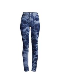 LANDS' END Slim Fit &Ouml;ko Jeans High Waist, Damen,  Blau, Elasthan/Baumwoll-Mischung/Polyester-Mischung, by Lands' End