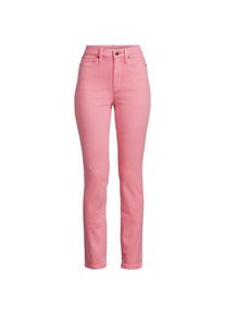 LANDS' END Slim Fit &Ouml;ko Jeans High Waist, Damen,  Pink, Elasthan/Baumwoll-Mischung/Polyester-Mischung, by Lands' End
