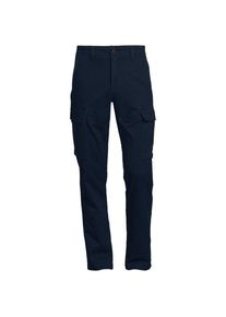 LANDS' END Cargo-Chino mit Stretch, Straight Fit, Herren,  Blau, by Lands' End