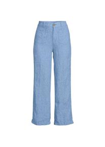 LANDS' END 7/8-Hose aus Leinen, Damen,  Blau, by Lands' End