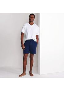 LANDS' END Pyjama-Shorts aus Baumwoll-Jersey, Herren,  Blau, Baumwolle, by Lands' End