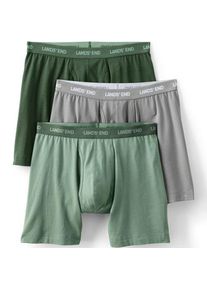 LANDS' END Komfort-Boxershorts (3er-Set), Herren,  Gr&uuml;n, Baumwolle/Elasthan/Baumwolle Modal, by Lands' End