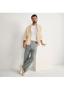 LANDS' END Entspannte Schlupfbund-Hose aus Baumwoll-Leinenmix, Herren,  Gr&uuml;n, Leinen/Baumwoll-Mischung, by Lands' End
