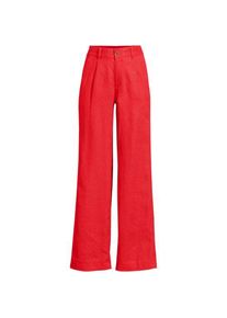 LANDS' END Leinenhose High Waist mit weitem Bein, Damen,  Orange, Leinen, by Lands' End