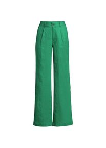 LANDS' END Leinenhose High Waist mit weitem Bein, Damen,  Gr&uuml;n, Leinen, by Lands' End