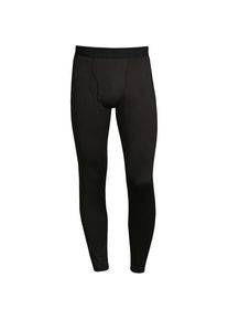 LANDS' END Lange Thermaskin Unterhose mit Stretch, Herren,  Schwarz, Elasthan/Polyester-Mischung, by Lands' End
