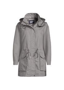 LANDS' END Wasserabweisende Soft Touch Jacke aus Baumwollmix, Damen,  Gr&uuml;n, by Lands' End