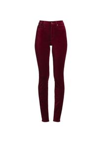 LANDS' END Slim Fit Samthose High Waist f&uuml;r Damen in Petite-Gr&ouml;&szlig;e, Damen, size: petite, Rot, Baumwoll-Mischung, by Lands' End