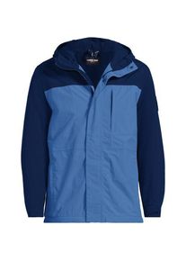 LANDS' END Kapuzenjacke SQUALL, Herren,  Blau, Polyester/Nylon-Mischung, by Lands' End