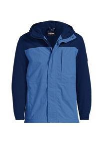 LANDS' END Kapuzenjacke SQUALL, Herren,  Blau, Polyester/Nylon-Mischung, by Lands' End