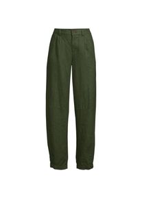 LANDS' END Leinen-Barrelhose mit Bundfalten, Damen,  Gr&uuml;n, Leinen, by Lands' End