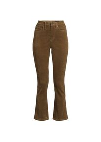 LANDS' END Kn&ouml;chellange Feincord-Schlaghose High Waist f&uuml;r Damen, Damen, size: regular, Braun, Baumwoll-Mischung, by Lands' End