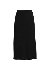 LANDS' END Crinkle-Schlupfrock im Schr&auml;gschnitt, Damen,  Schwarz, Lyocell (Viskose)/Polyester-Mischung, by Lands' End