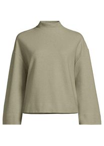 LANDS' END Softes Sweatshirt mit Stehkragen, Damen,  Gr&uuml;n, Baumwolle/Polyester/Baumwoll-Mischung, by Lands' End