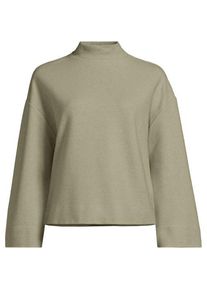 LANDS' END Softes Sweatshirt mit Stehkragen, Damen,  Gr&uuml;n, Baumwolle/Polyester/Baumwoll-Mischung, by Lands' End